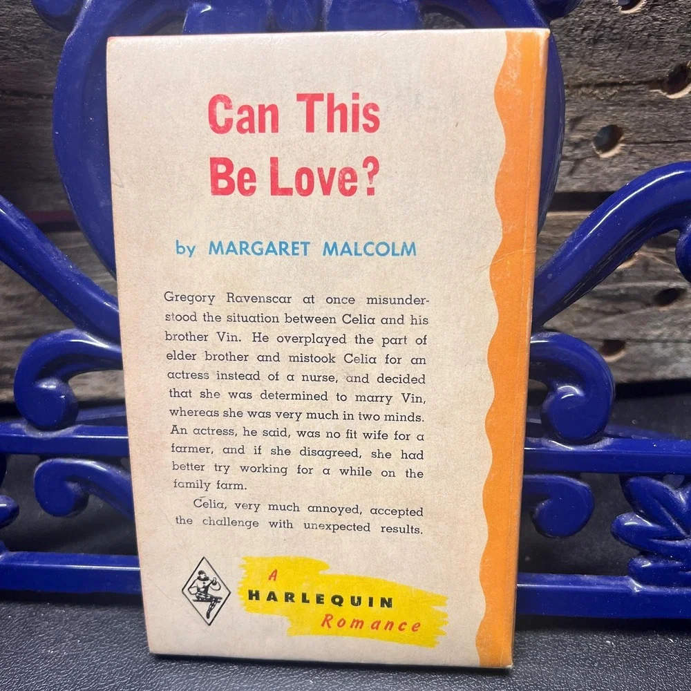 Can This Be Love? By Margaret Malcolm, Vintage Harlequin‎ Romance # 1316 1969